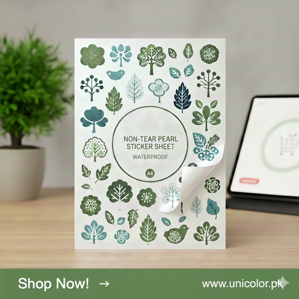 A4 Non Tear Pearl Sticker ( Waterproof)