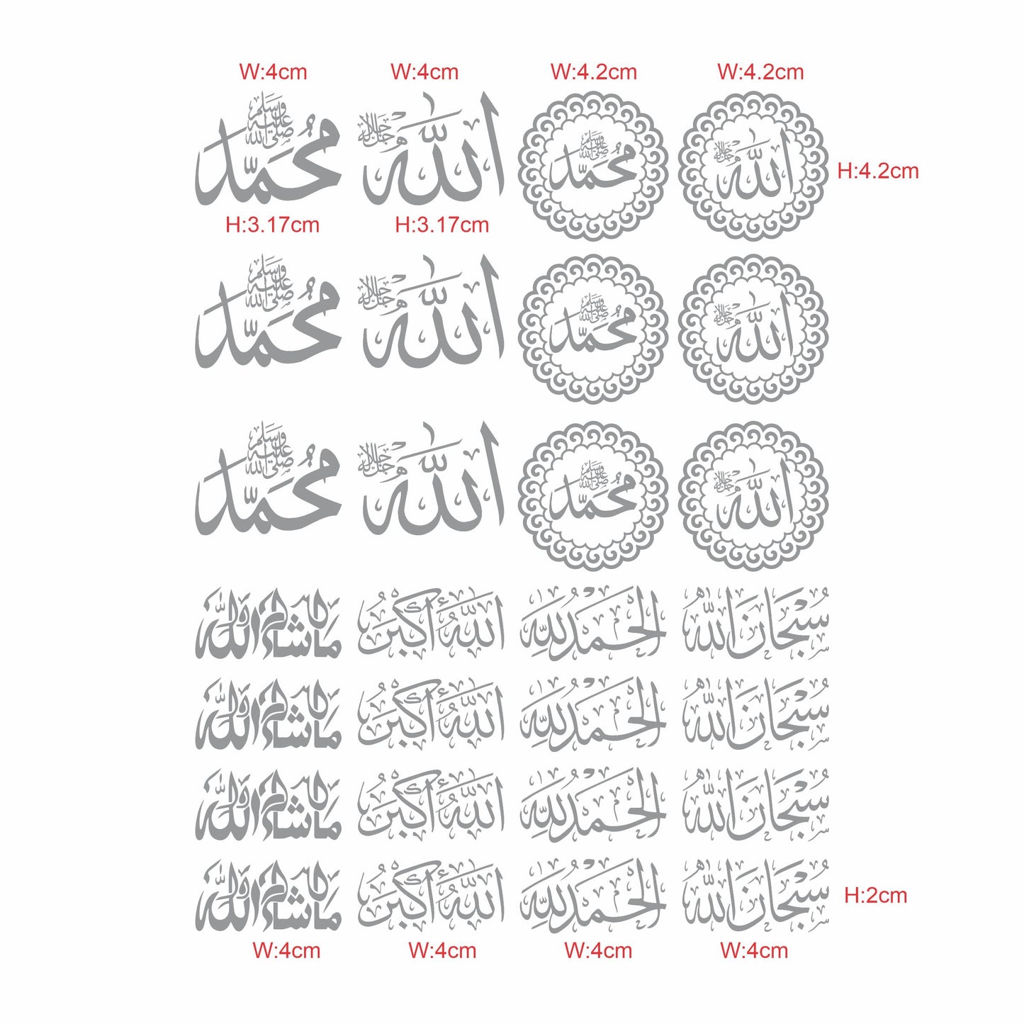 Transparent Foiled Printed Sticker Sheets for Resin Art