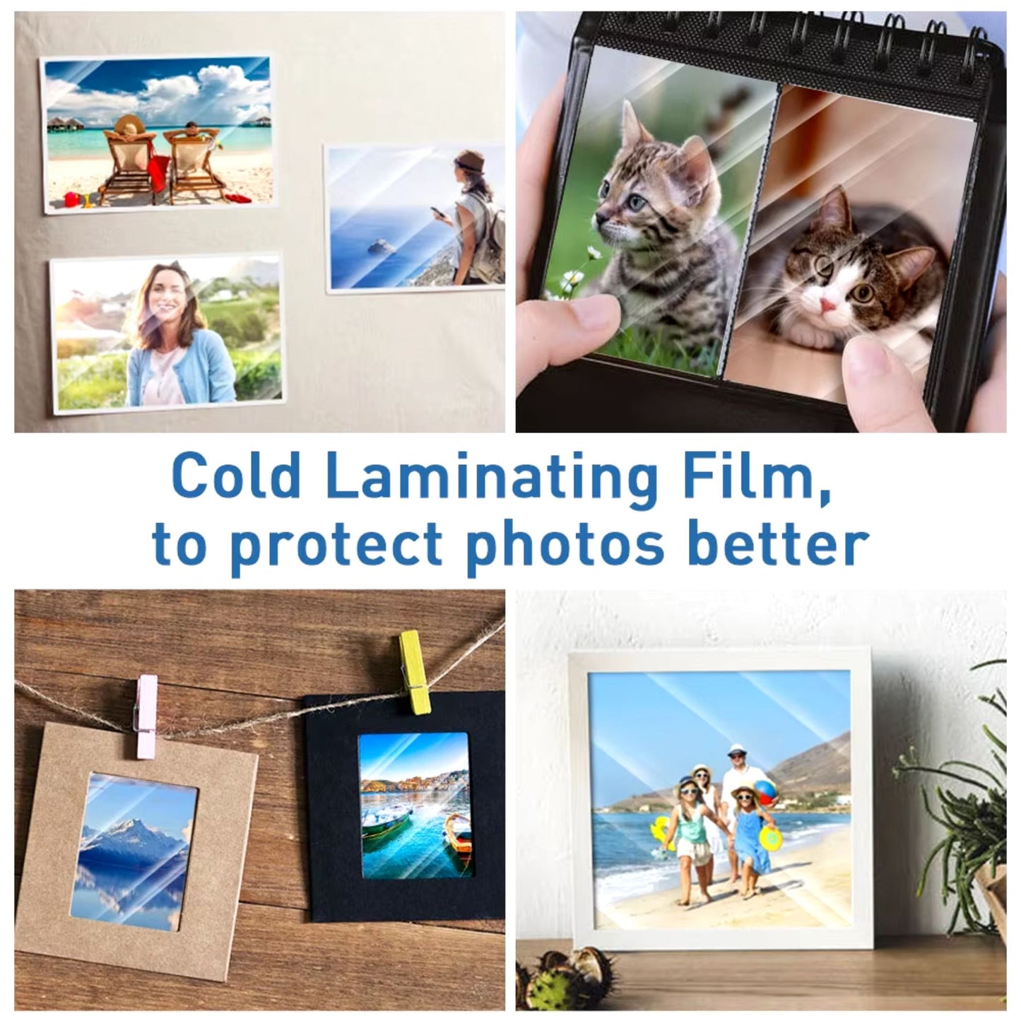 A4 Glossy Cold Lamination Sheets protect documents with a clear, water-resistant finish. No heat needed. Available in packs of 5,10,25 and 50 sheets