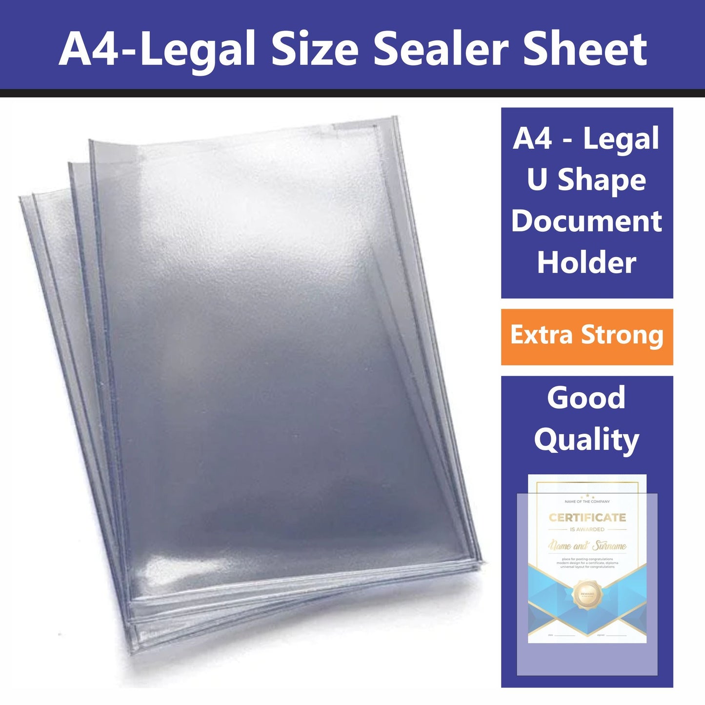 U-Shaped Document Sealer Sheets