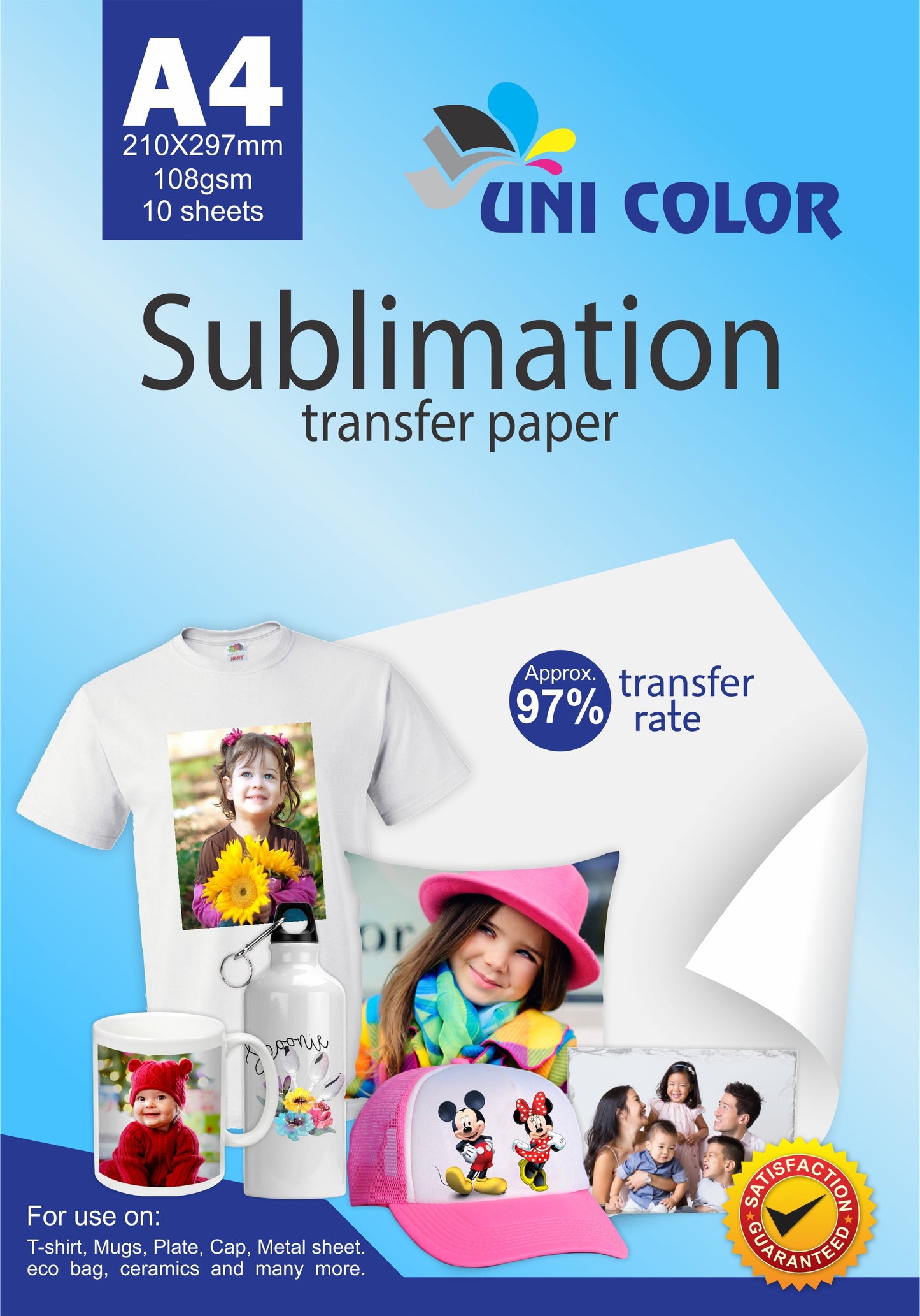 A4 SUBLIMATION PAPER 100 GSM