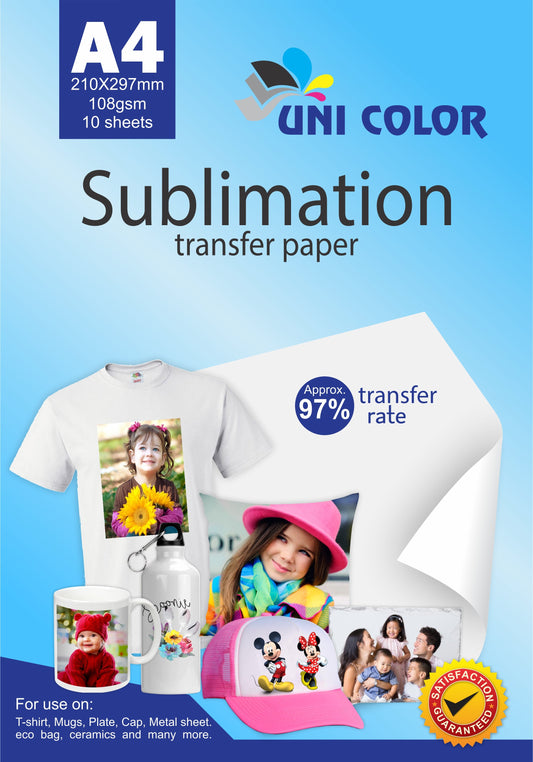 A4 SUBLIMATION PAPER 100 GSM
