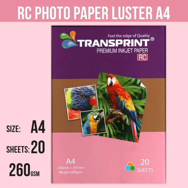 Transprint A4 LUSTER PHOTO PAPER – unicolor
