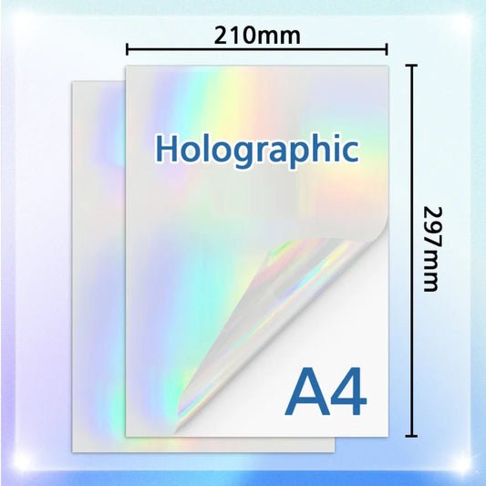 A4 Holographic Cold Lamination Sheets add a vibrant shine while protecting documents. No heat required. Order now!