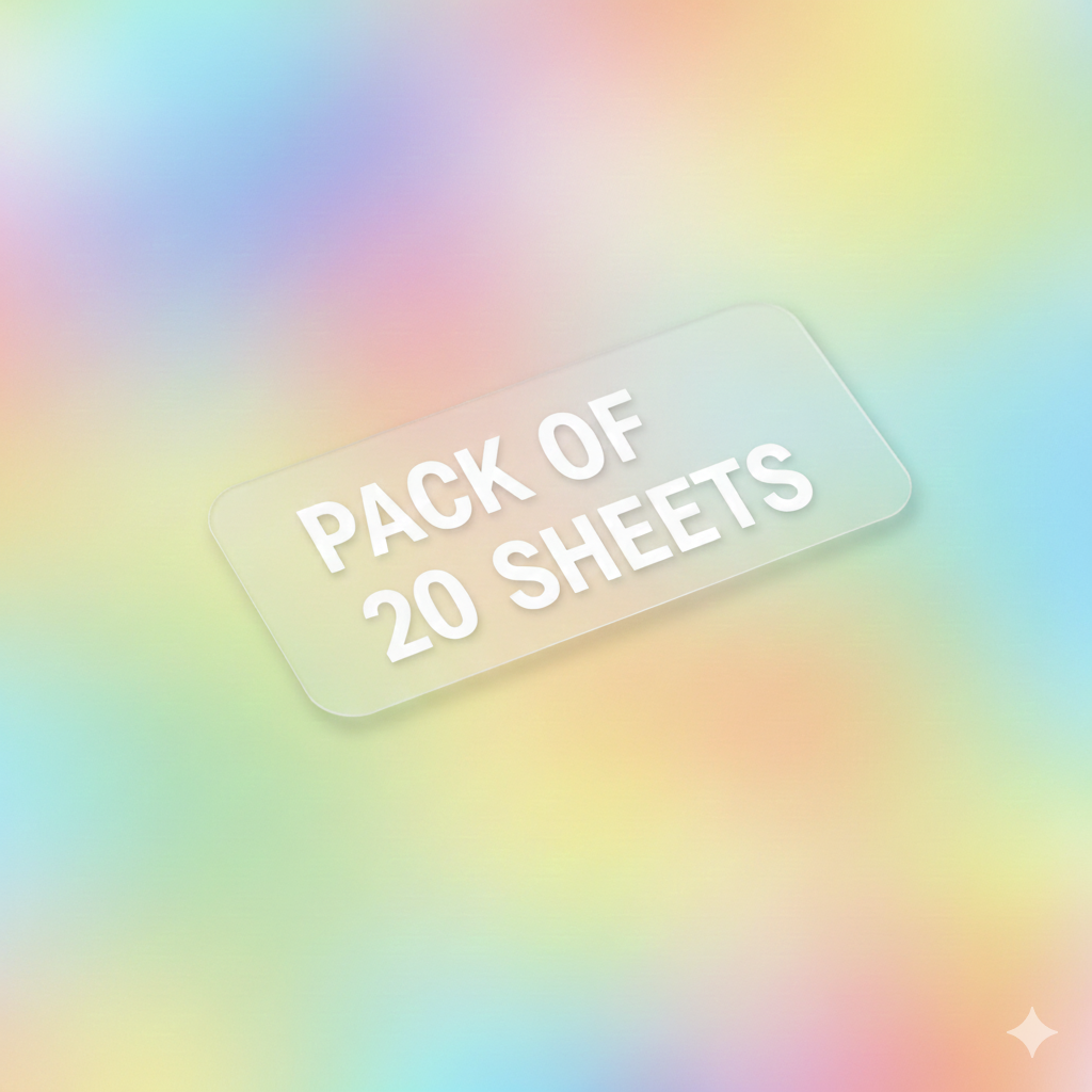 Rainbow Pet White Sticker Waterproof