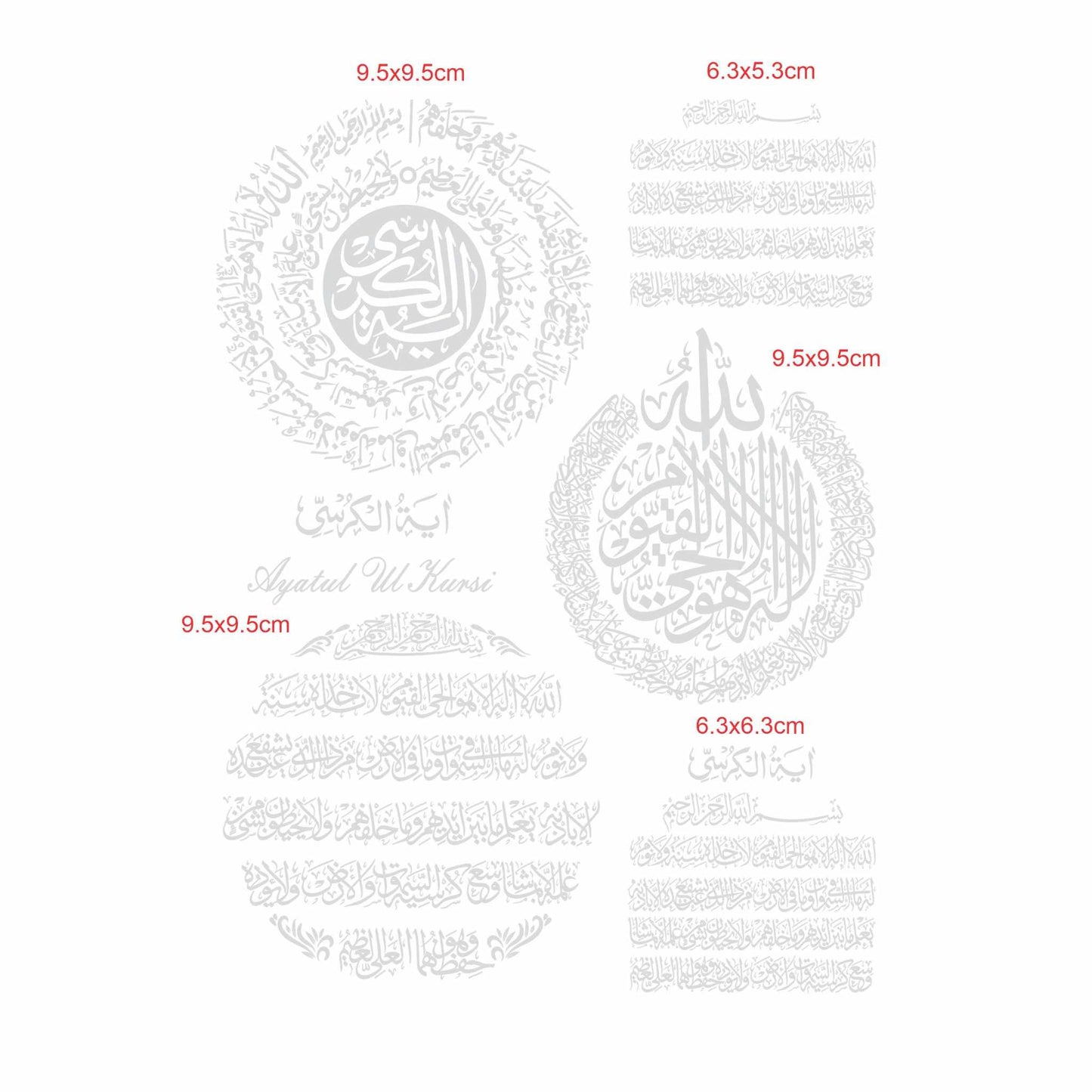 Transparent Foiled Printed Sticker Sheets for Resin Art