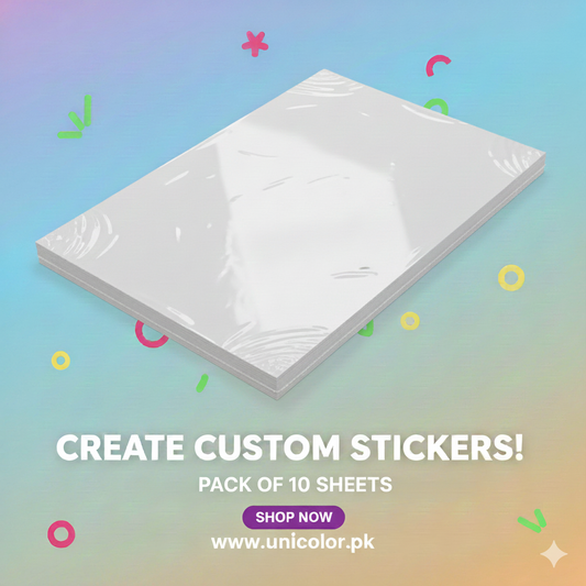 A4 Glossy sticker sheets for Laser printers