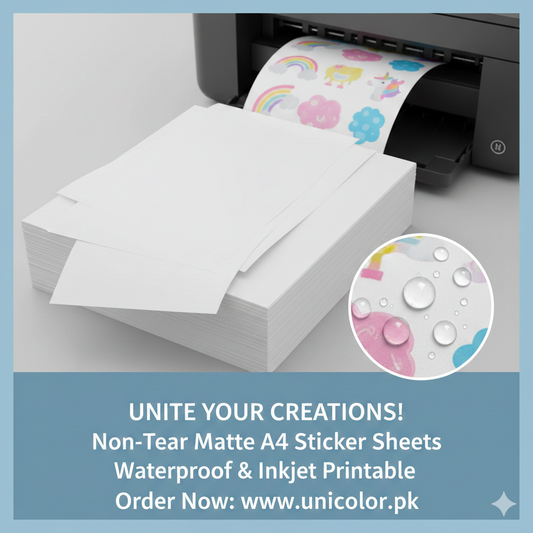A4 Non Tear Matt Sticker ( Waterproof)