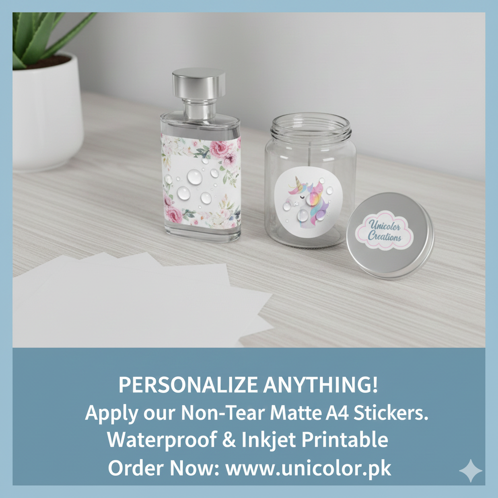 A4 Non Tear Matt Sticker ( Waterproof)