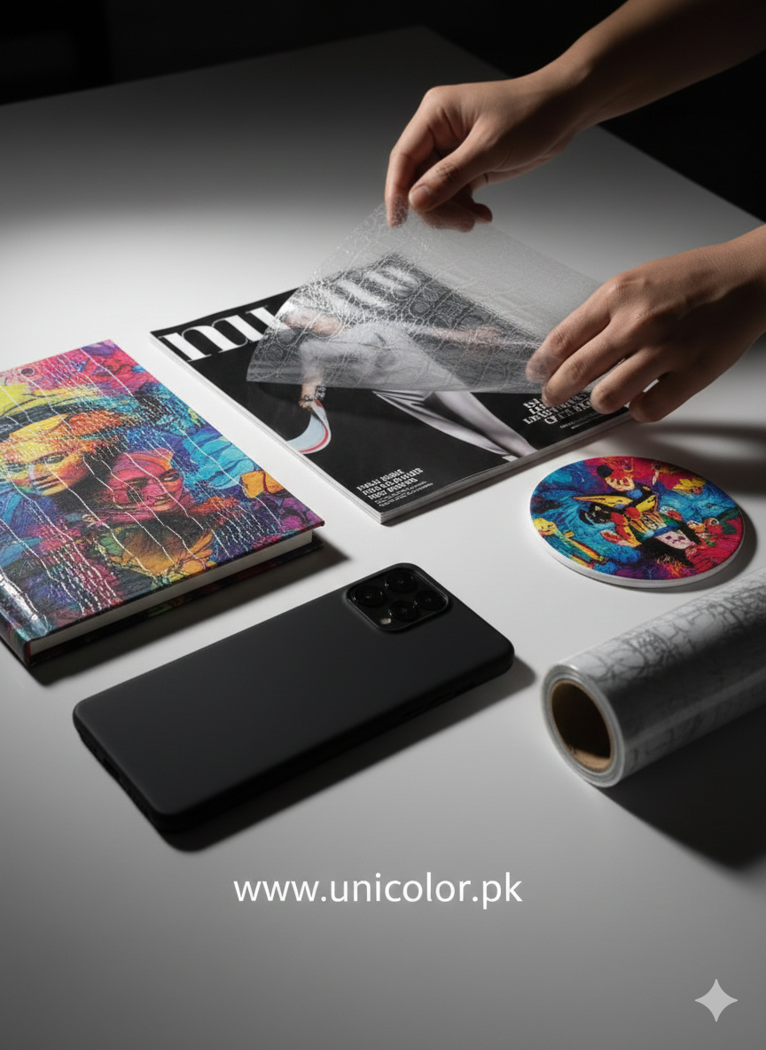 Cold Lamination Sheet – Crocodile Leather Texture