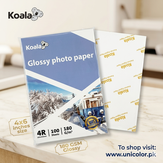 KOALA 4x6 Glossy Photo Paper 180GSM – (1 Pack = 100 Sheets)