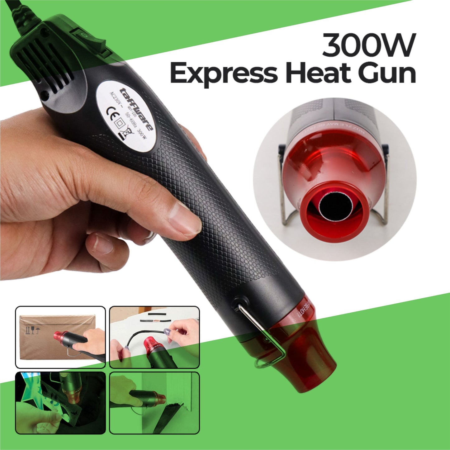 Mini 300W Electric Hot Air Gun 220V – DIY Heat Tool for Crafts, Mud Toys & Rubber