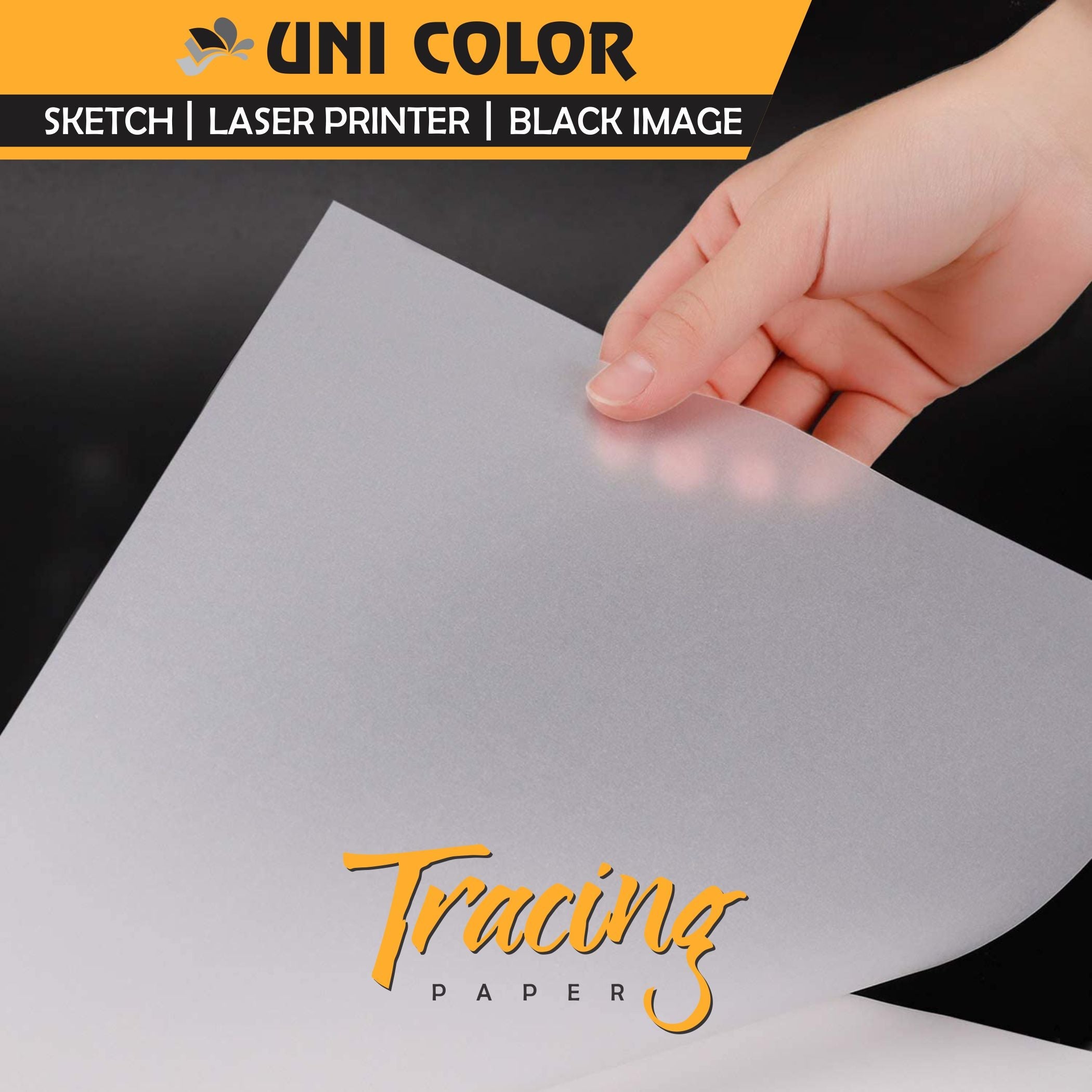 A4 Tracing Paper – 70 GSM (100 Sheets per Pack) – unicolor