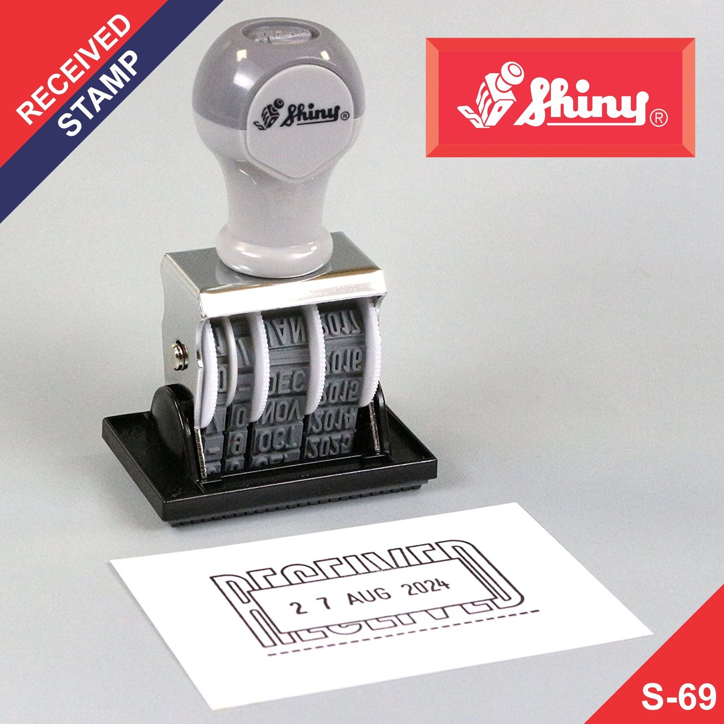 S-69 Shiny “RECEIVED” Stamp