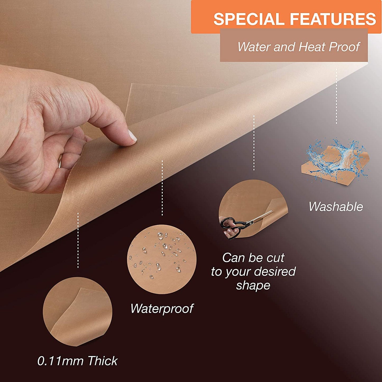 High-Quality Teflon Sheet for Sublimation – 37 x 52 cm (Pack of 2)