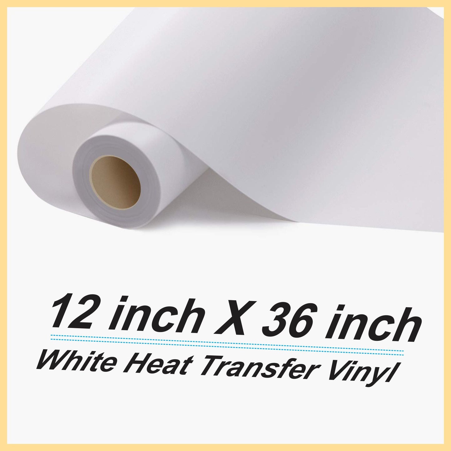 White Heat Transfer Vinyl Sheet 10 x 36 Inches