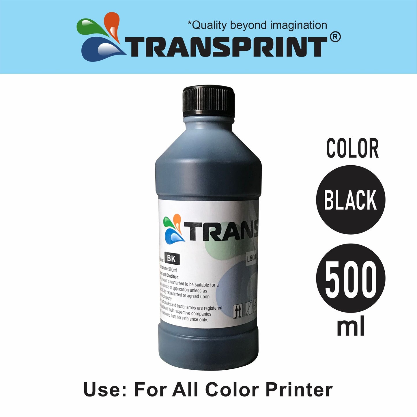 Transprint Ink for Inkjet Printers 500ml