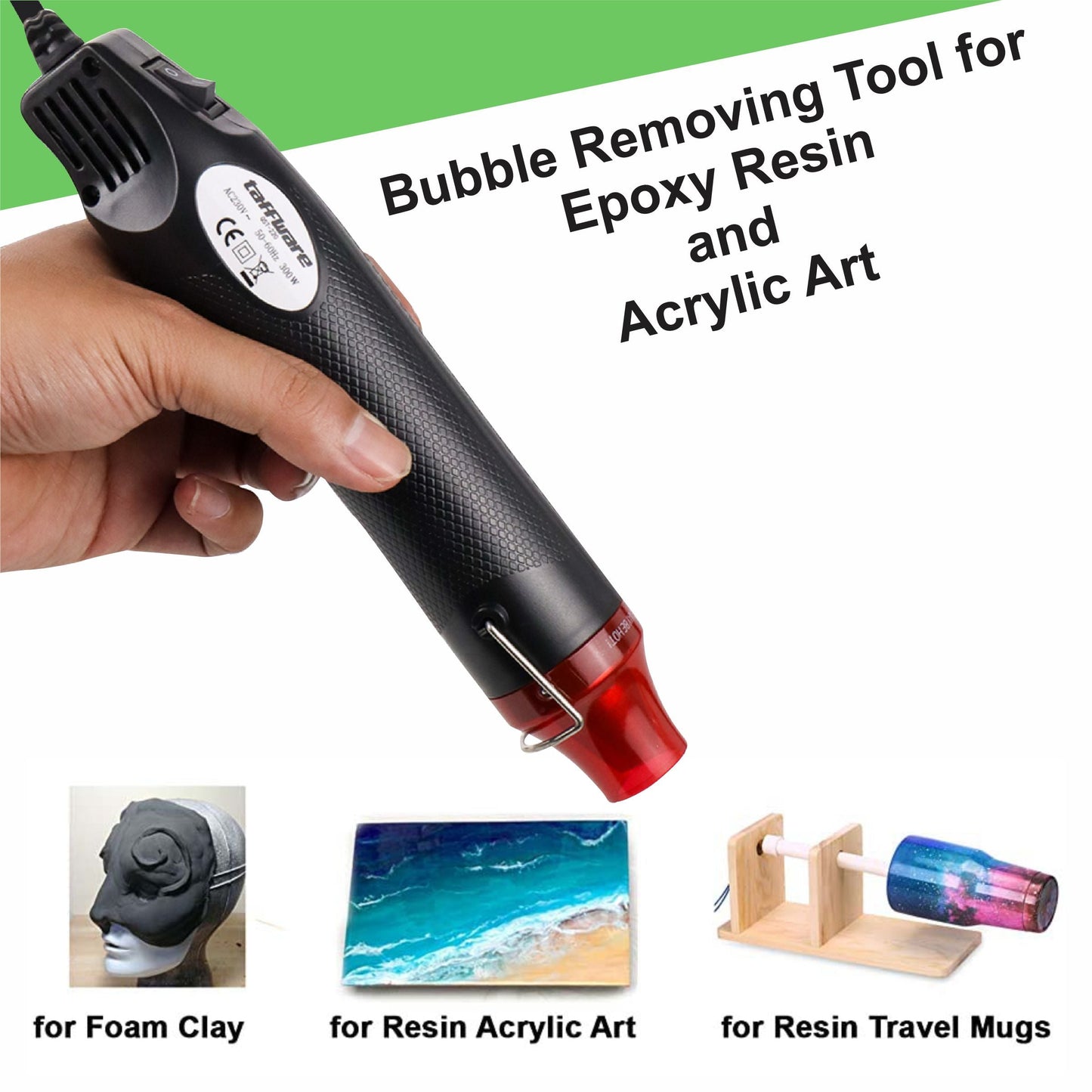 Mini 300W Electric Hot Air Gun 220V – DIY Heat Tool for Crafts, Mud Toys & Rubber