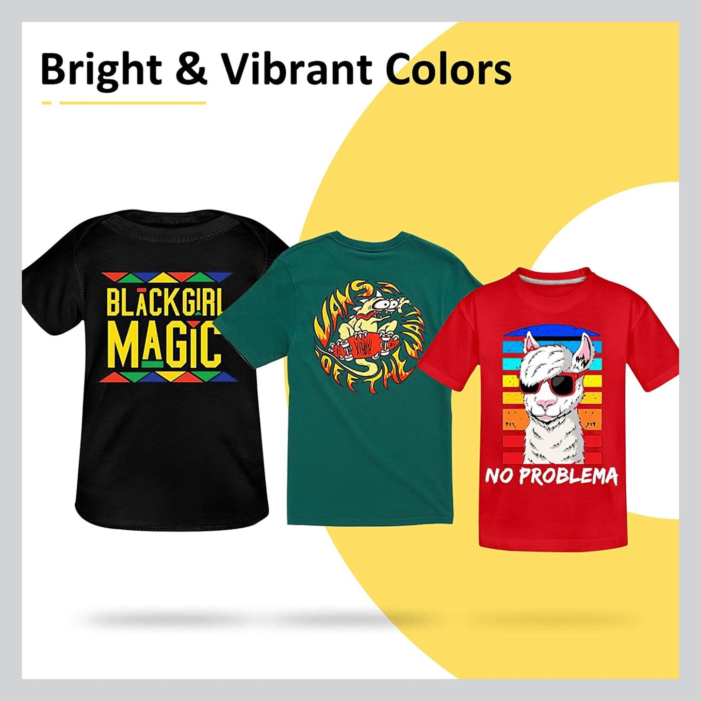 High-quality Dark T-Shirt Transfer Paper A4 (10 sheets) for printing on dark fabrics