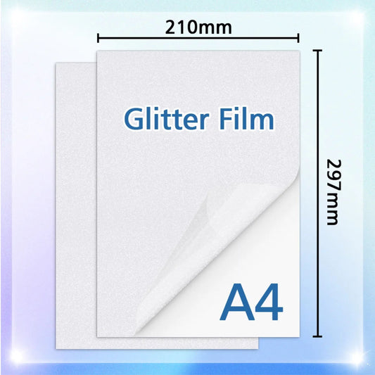 A4 Glitter Cold Lamination Sheets add a shimmering finish while protecting documents from dust and moisture. No heat needed. Available in packs of 5,10,25 & 50