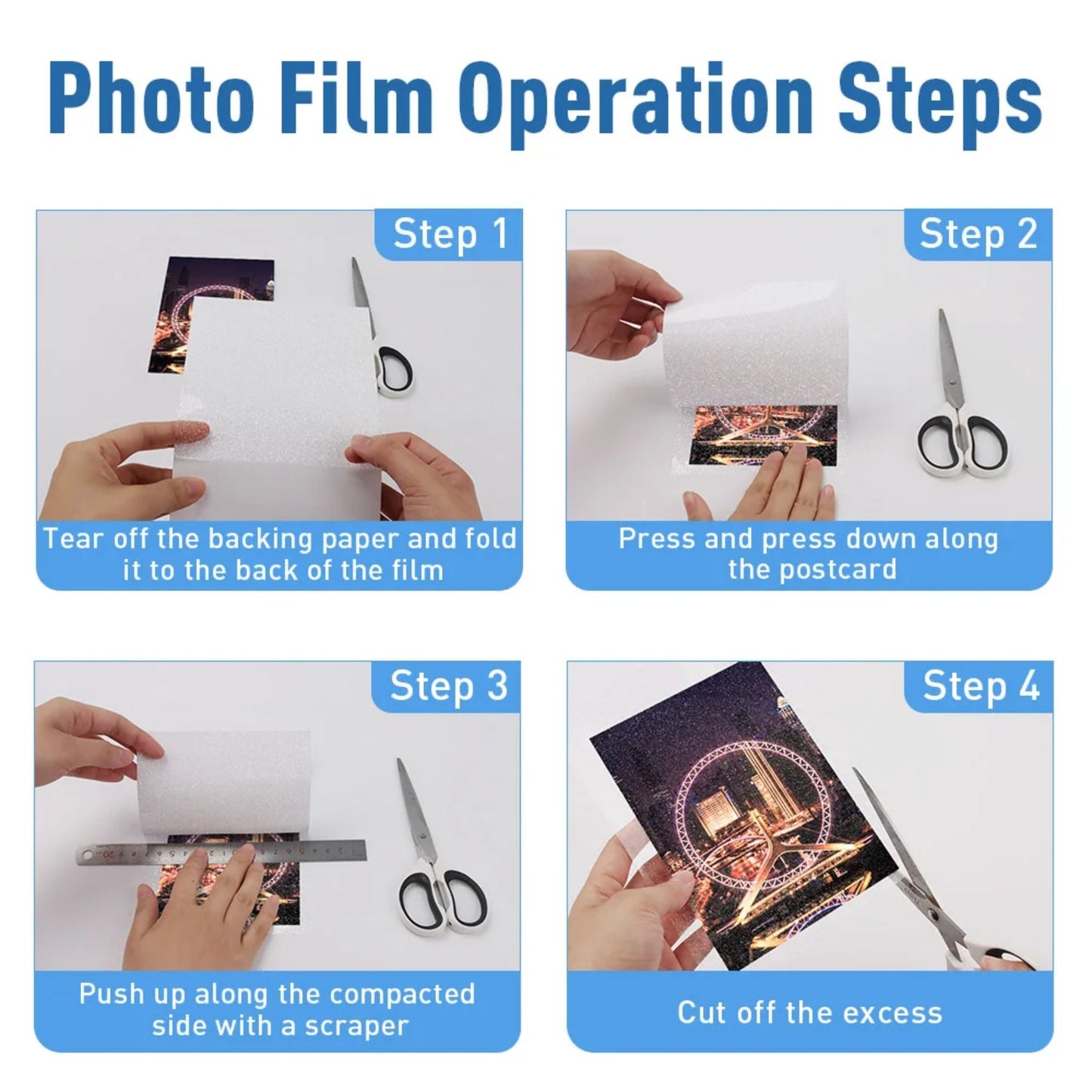 A4 Glitter Cold Lamination Sheets add a shimmering finish while protecting documents from dust and moisture. No heat needed. Available in packs of 5,10,25 & 50