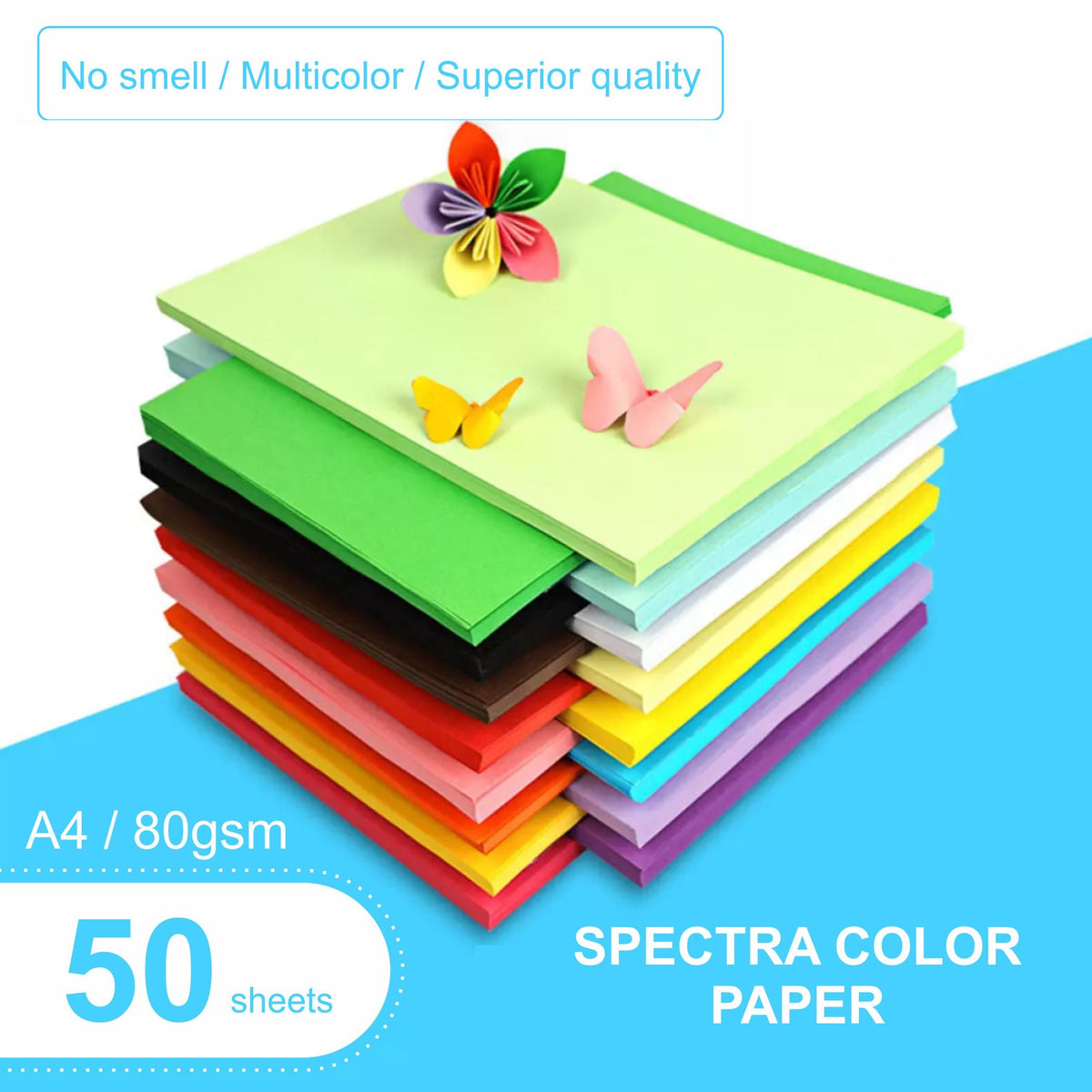 Sticky Paper Colorful Colorful Paper set 50 and 100 sheets – unicolor