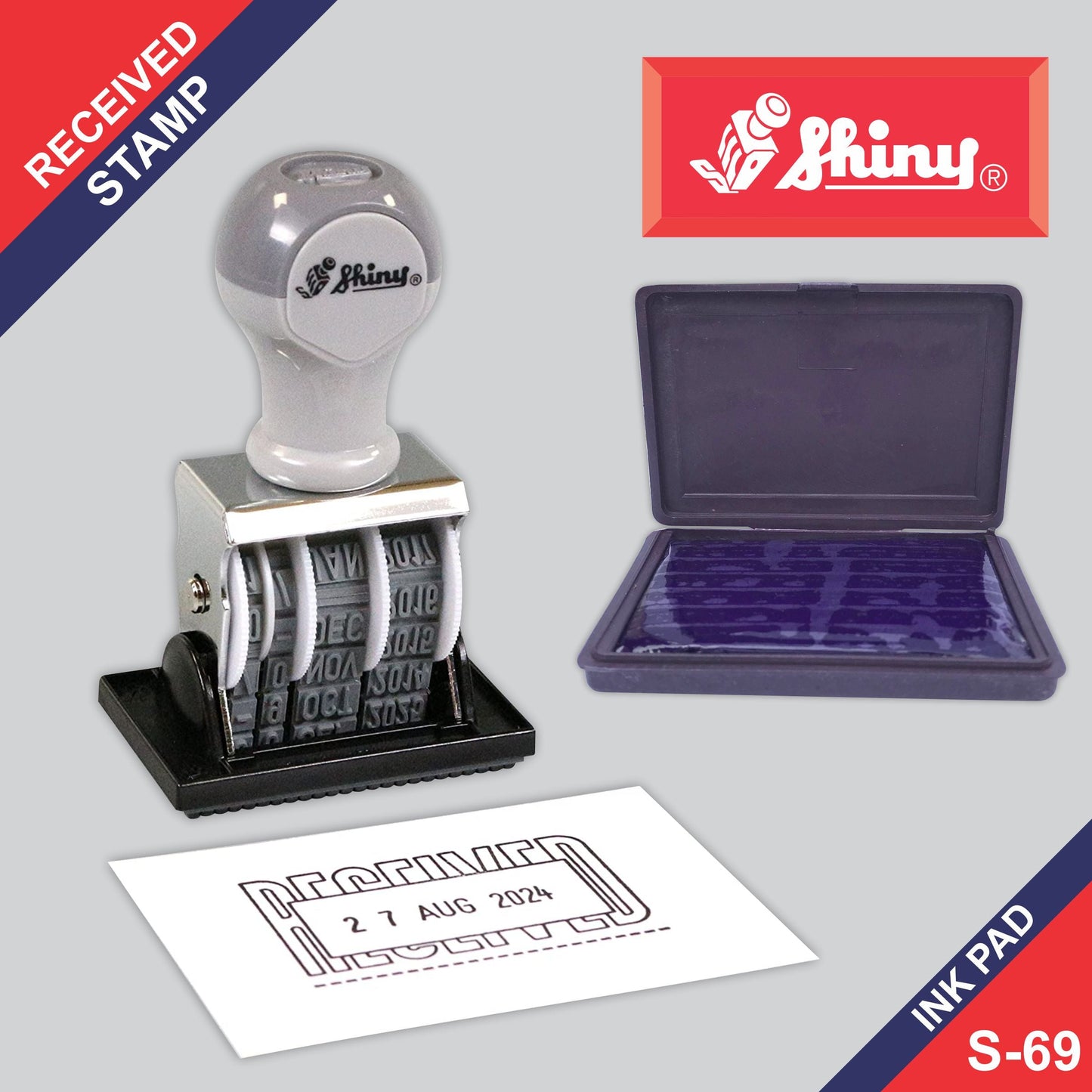S-69 Shiny “RECEIVED” Stamp